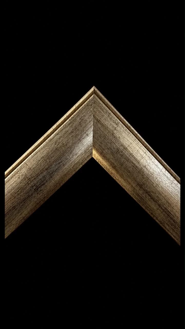 Moldura simples Metal Escovado 02